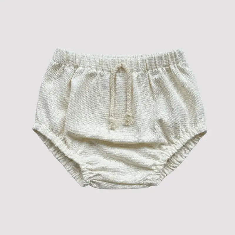 Tapa Fralda Bebê em Linho Off White