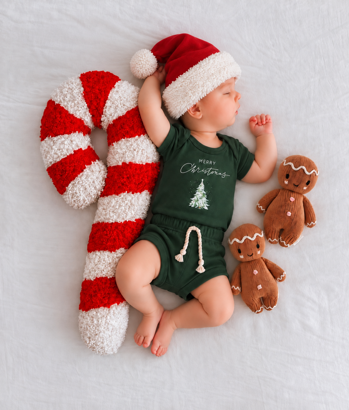 Conjunto Baby Merry Christmas Musgo