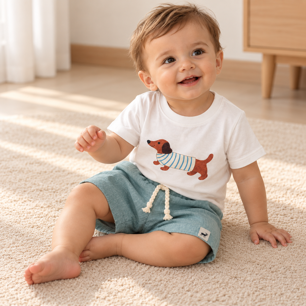 Conjunto Bebê Doguinho Style Azul