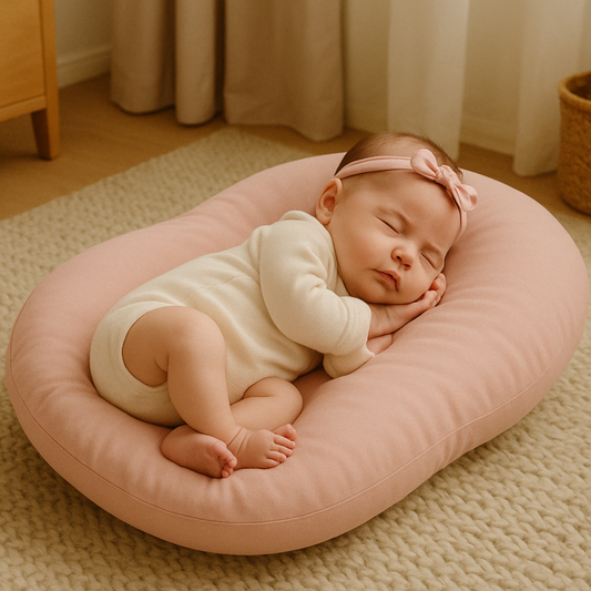 Ninho Casulinho Bebe Sensorial Algodao Anti Alergico Rose