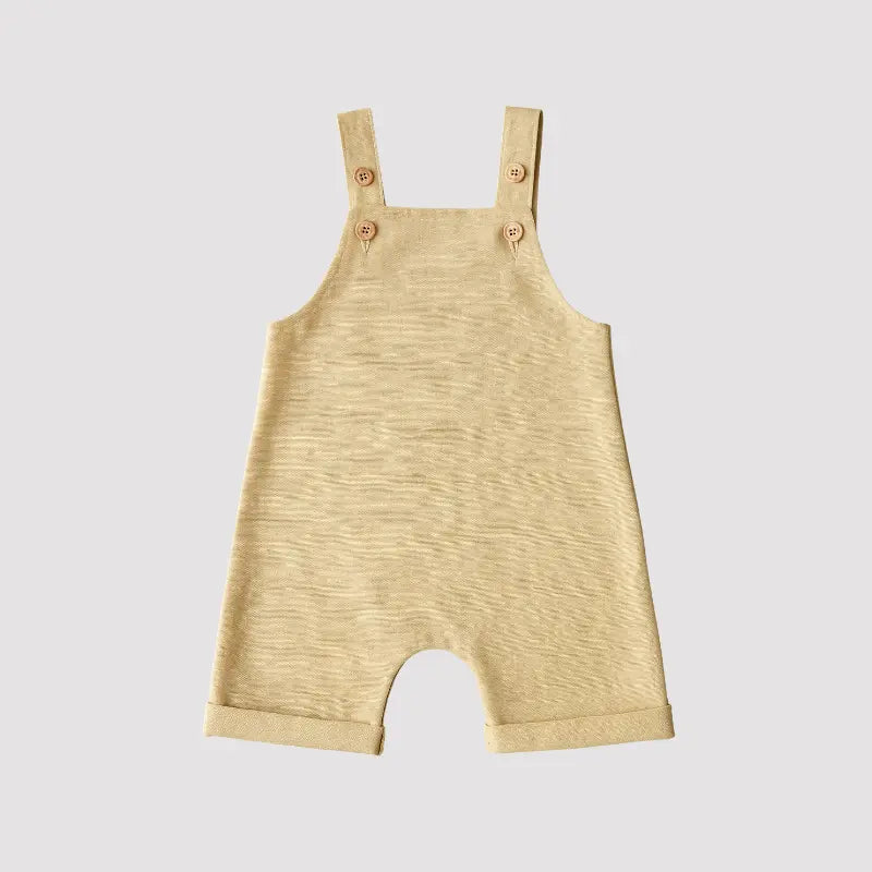 Jardineira Bebê Leif Linho Yellow