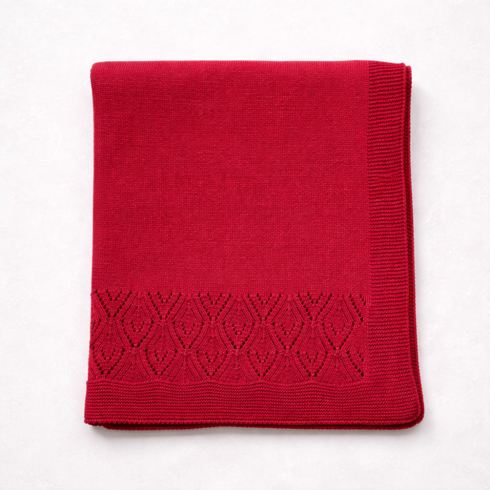 Kit 2 Peças Recém Nascido Tricot Jessie Red