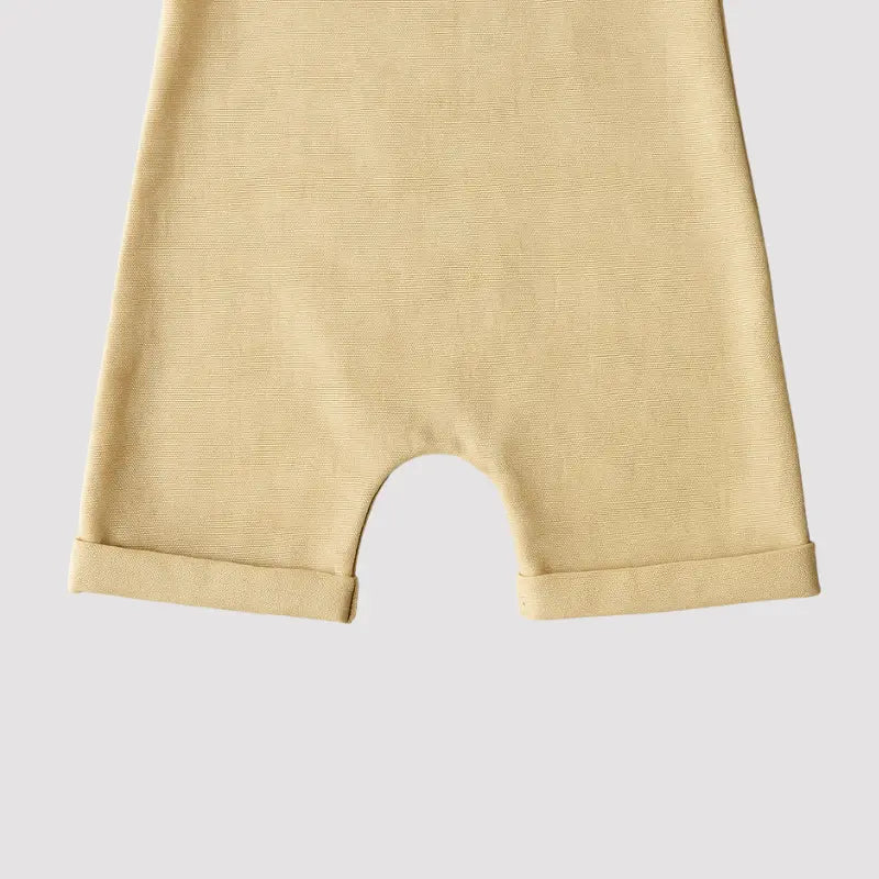 Jardineira Bebê Leif Linho Yellow