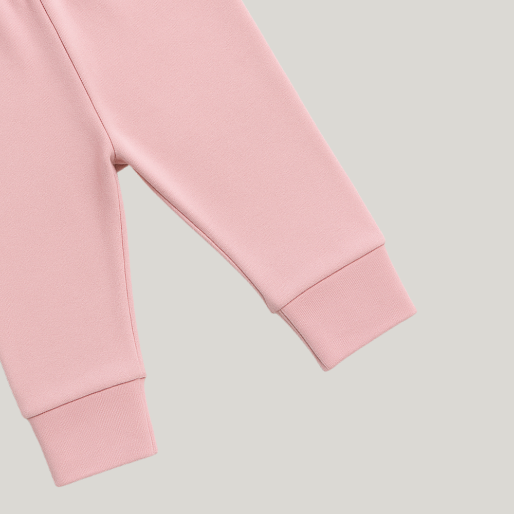 Calça Bebê Recém Nascido Algodão Vira Pezinho Rosa