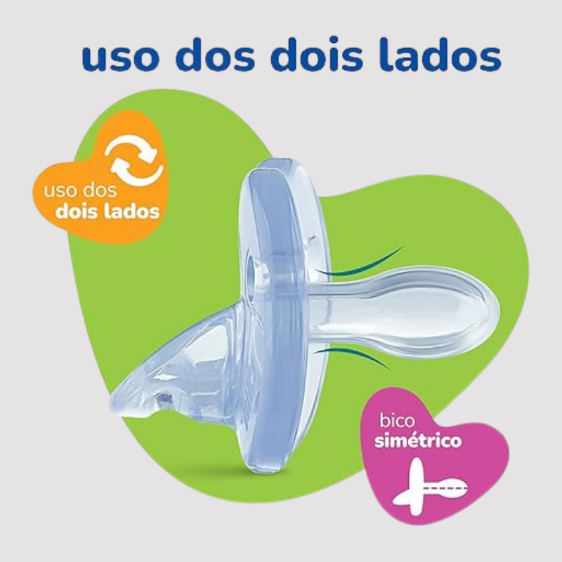 Chupeta Mágica Soft 100% Silicone Incollor