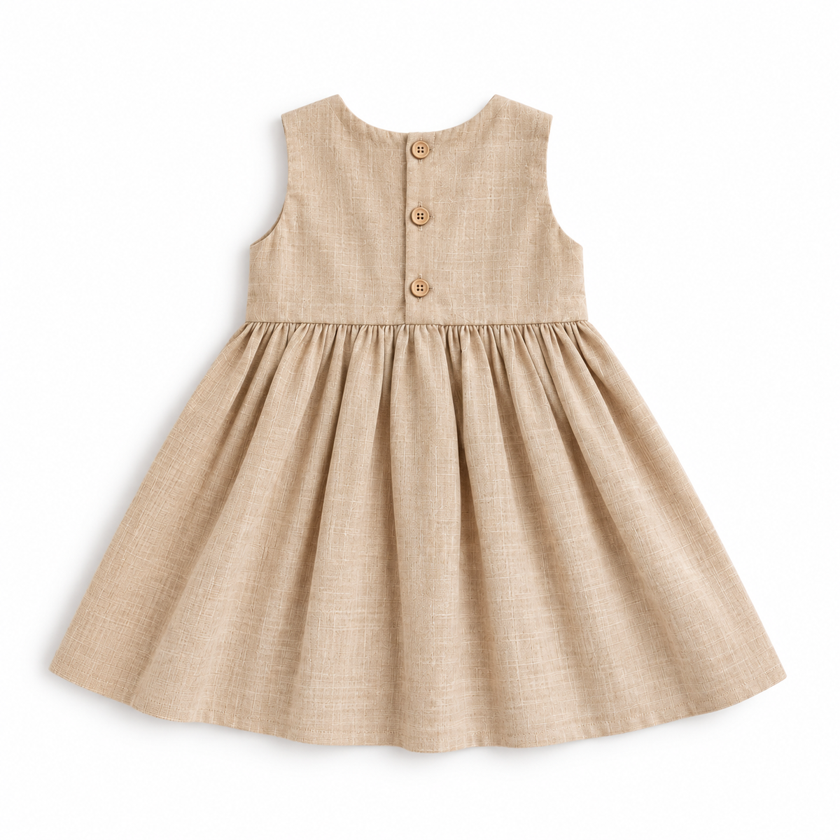 Vestido Infantil Algodão Mavie Caramel