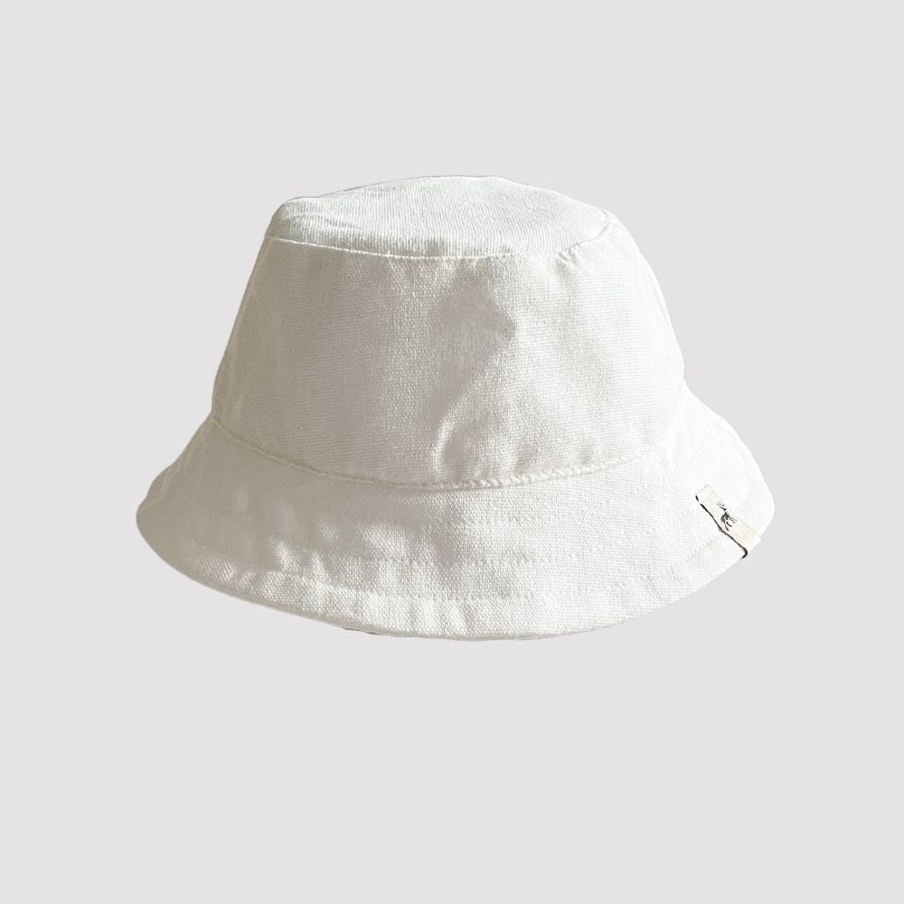 Chapeu de Sol Infantil Bebê Bucket Off White