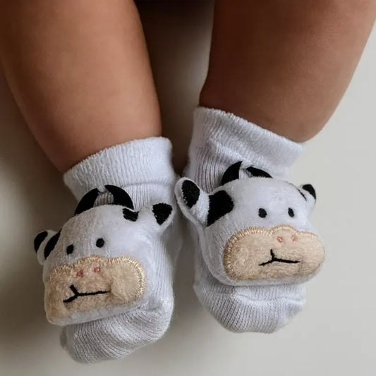 Meia Bebê Vaquinha Sensorial