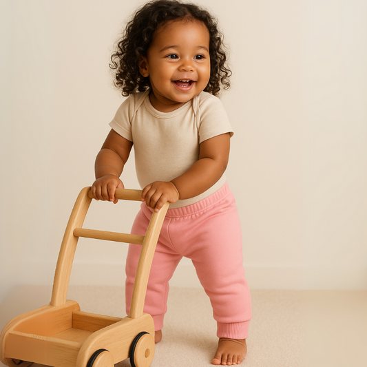 Calça bebê Confort Algodão Rosa