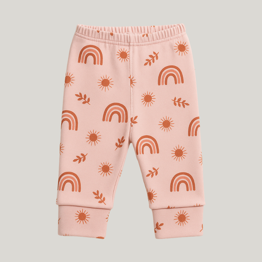 Calça Bebê Algodão Prematuro Rainbow Rose