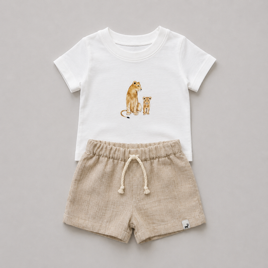 Conjunto Bebê Algodão Lion Safari