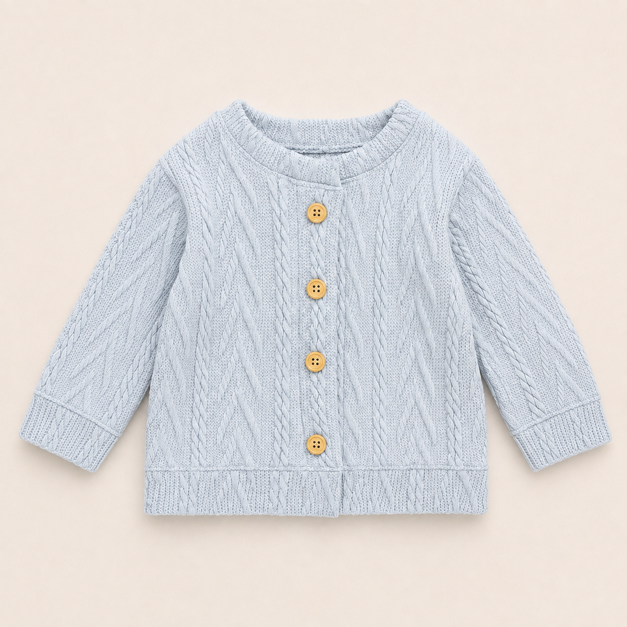 Casaco Bebê Cardigan Cinza
