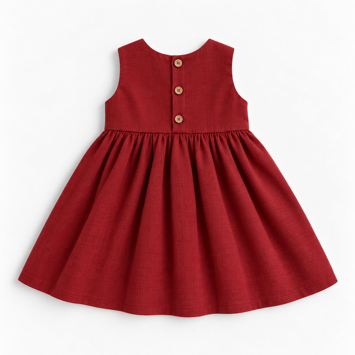 Vestido Infantil Linho Cloe Vermelho