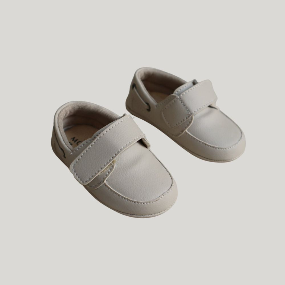 Sapato Social Mocassim Bebê Bege