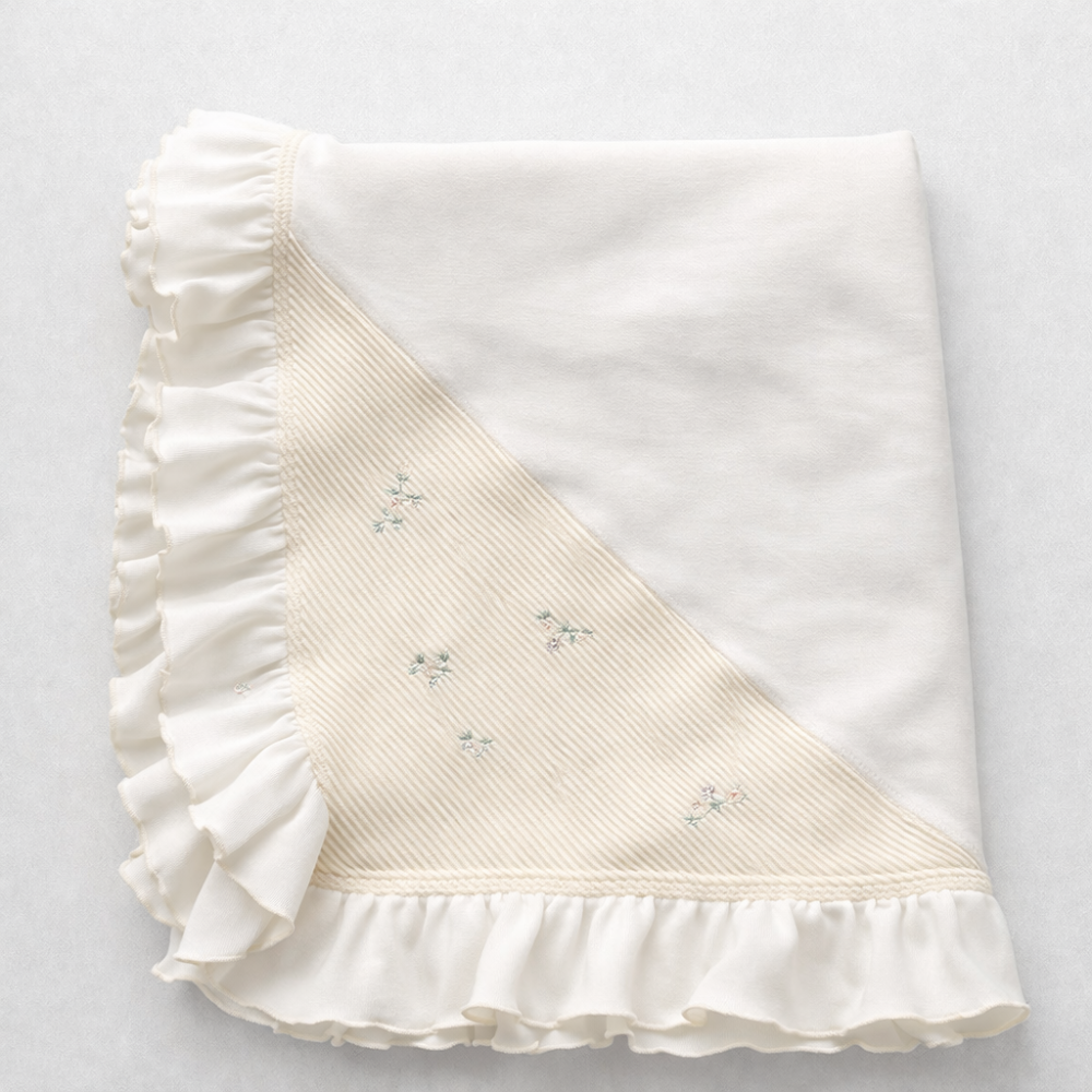 Kit 2 peças Saida Maternidade Serena Flowers Cream