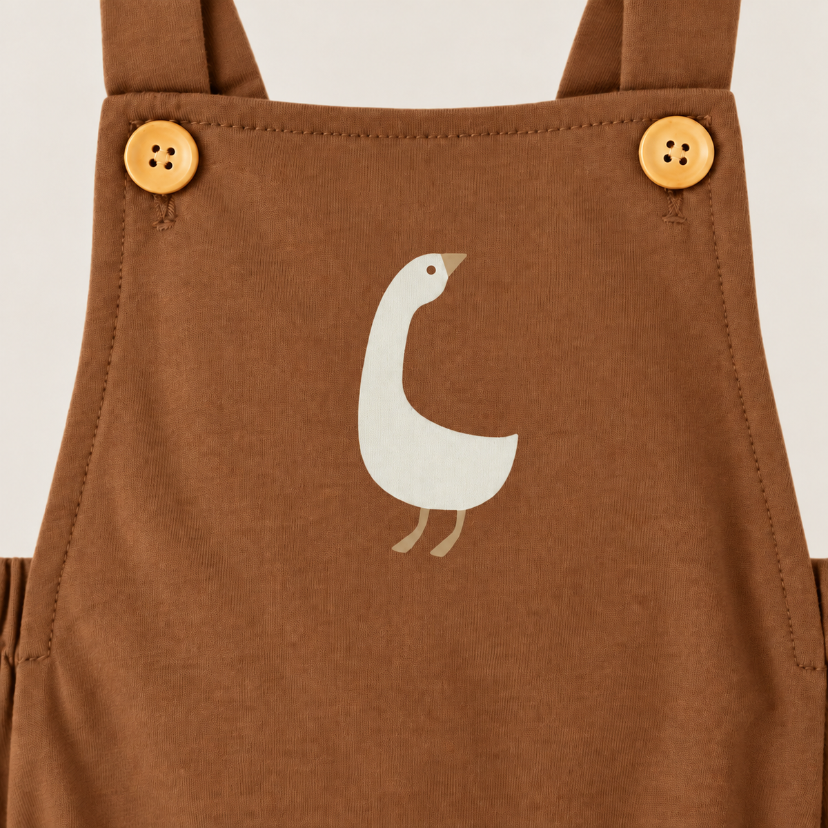 Romper Bebê Algodão Patinho Mocha