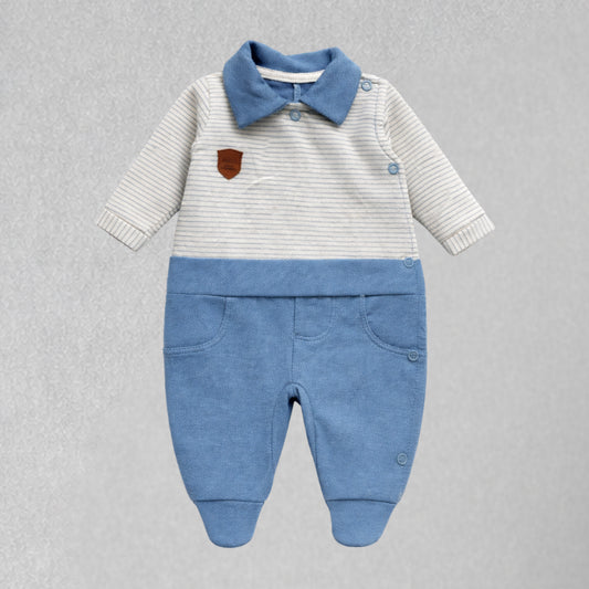 Macacão Recém Nascido Prematuro Henry Blue