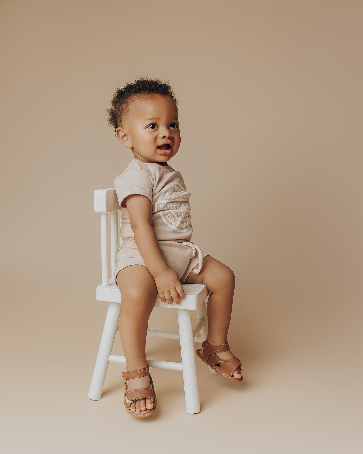 Conjunto Bebê Copia Autenticada Mamãe Bege