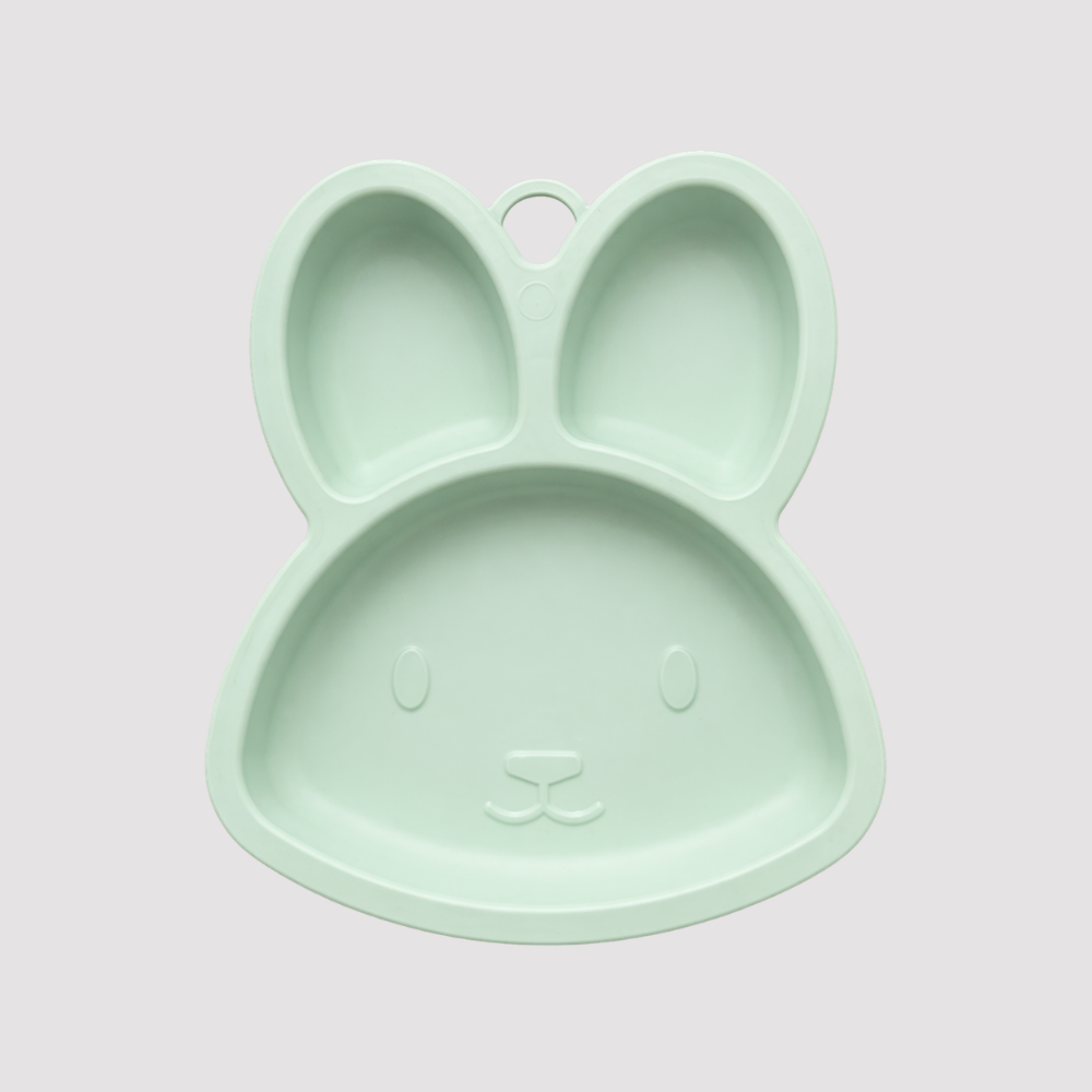 Prato Bebê Introdução Alimentar Rabbit Verde