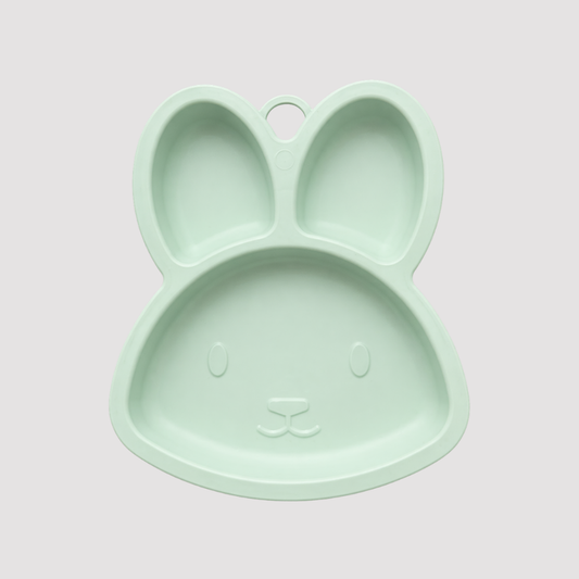 Prato Bebê Introdução Alimentar Rabbit Verde