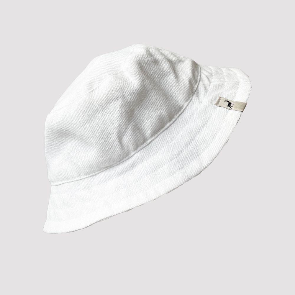 Chapeu de Sol Infantil Bebê Bucket Off White