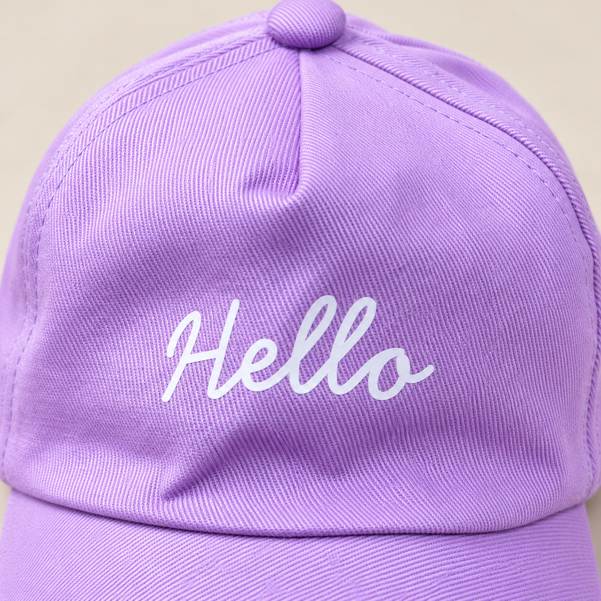 Boné bebê Style Hello Lavanda