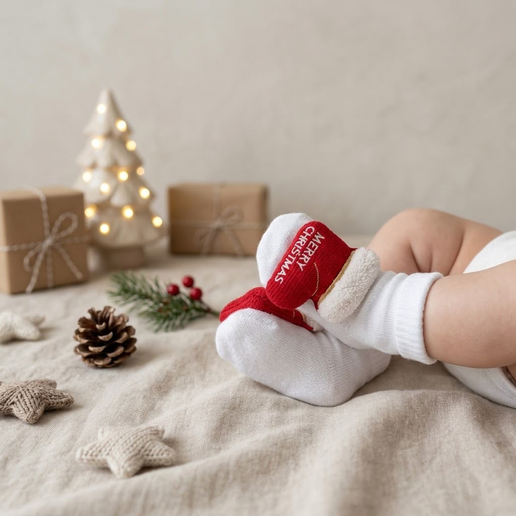 Meia Bebê Merry Christmas