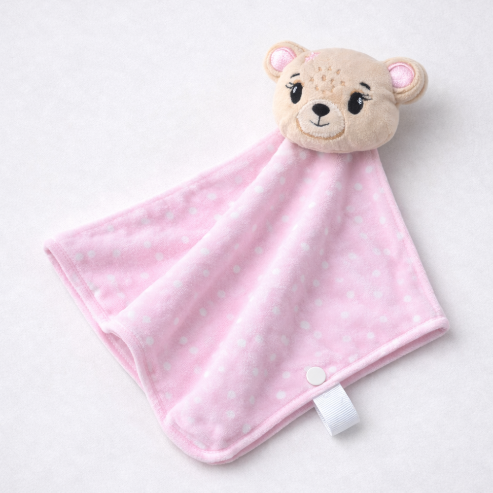 Naninha Bebê Ursinha Zoe Rosa