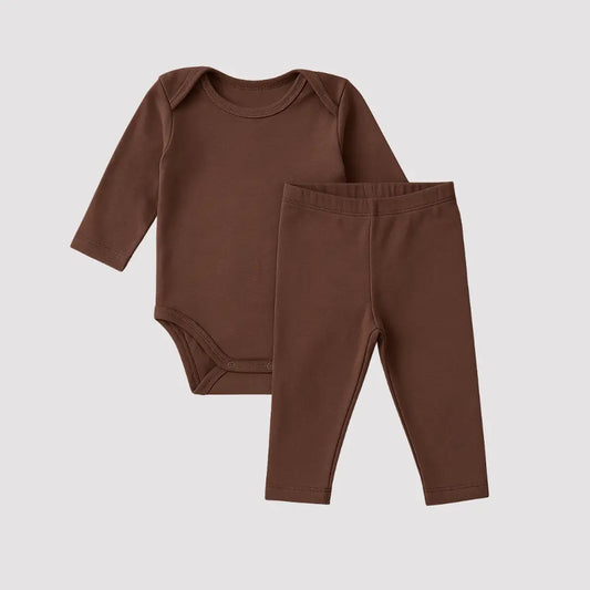 Conjunto Bebê Algodão Orgânic Mocha