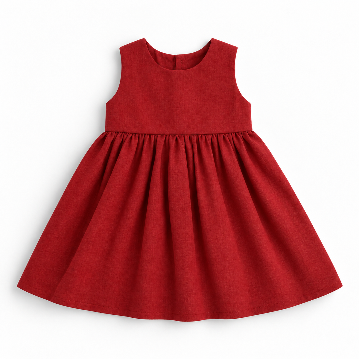 Vestido Infantil Linho Cloe Vermelho