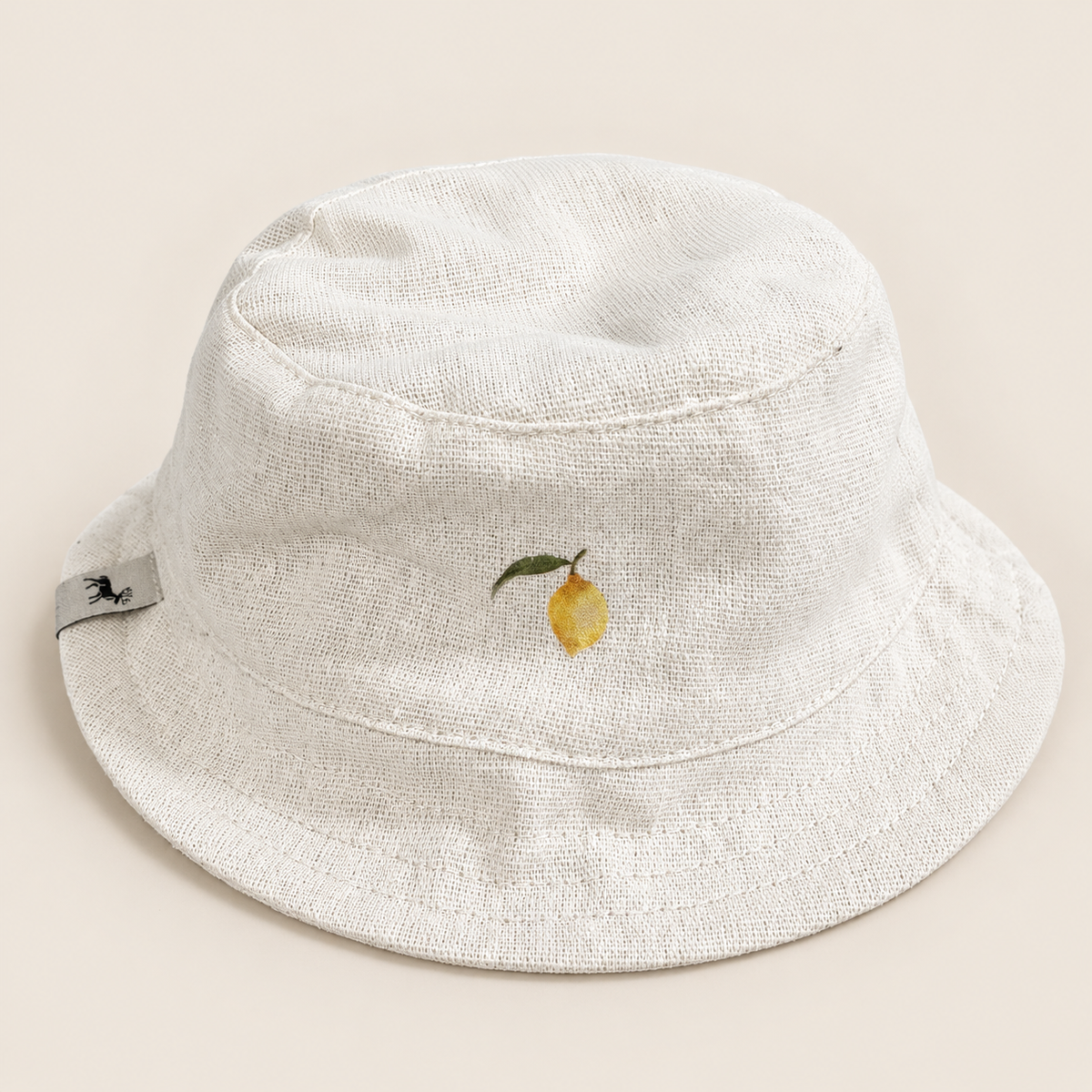 Chapeu de Sol Infantil Bucket Linho Lemon