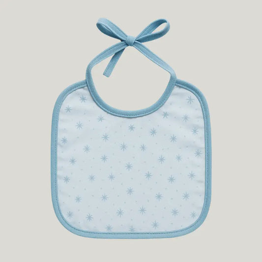 Babador Bebe Impermeavel Algodao Star Azul