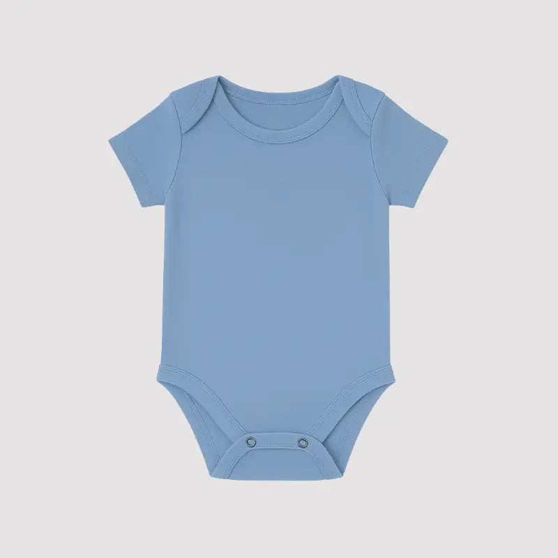 Body Bebê Organic Azul Bebe Curto