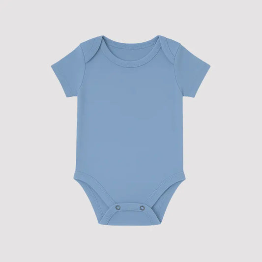 Body Bebê Organic Azul Bebe Curto