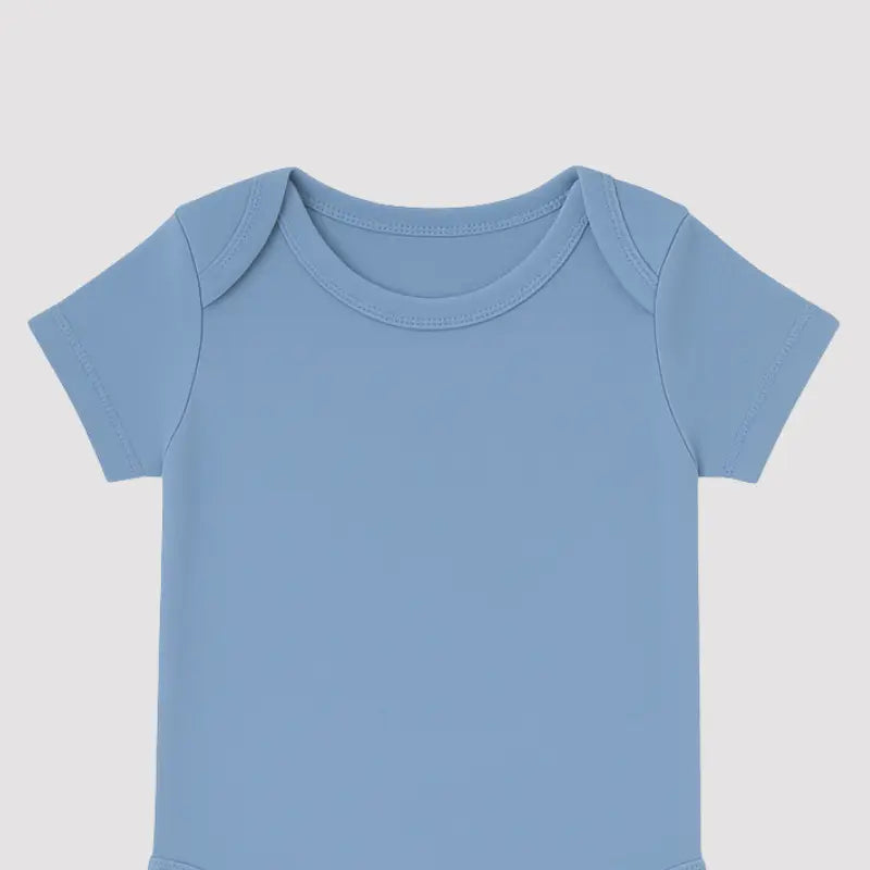 Body Bebe Organic Azul Bebe Curto