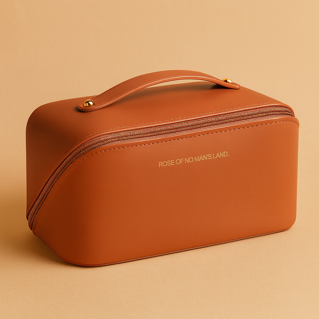 Necessaire c/ divisorias Multifuncional Minimalista Caramelo