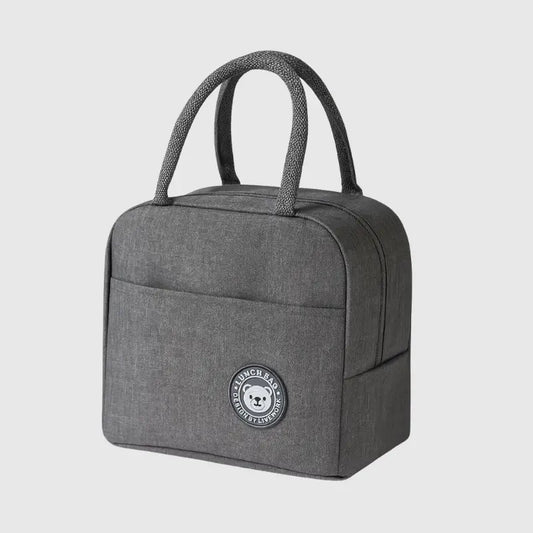 Bolsa Termica Lanche e Frutas Cinza