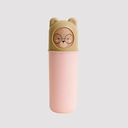 Box Multiuso Ludico Bear Rosa c/ Tampa Giratoria