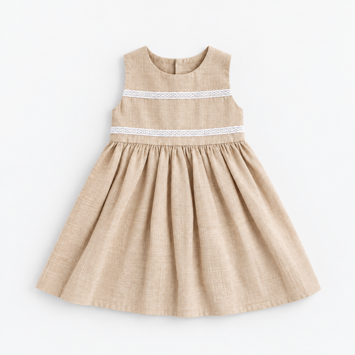 Vestido Infantil Algodão Mavie Caramel