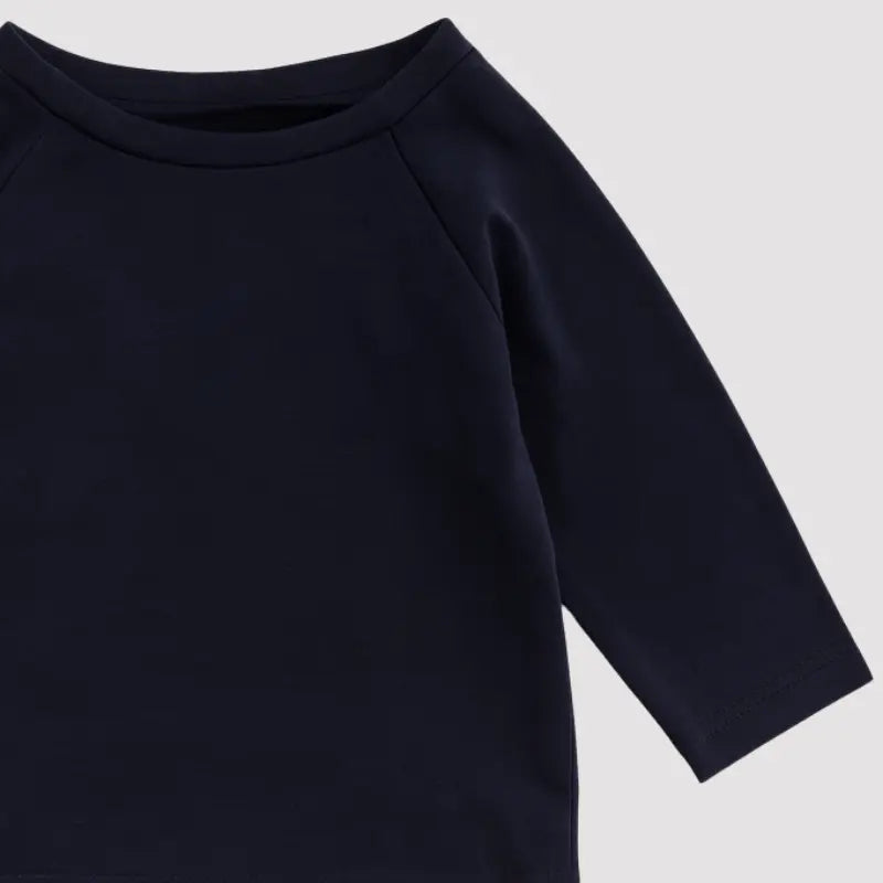 Camisa bebE AlgodAo Raglan Black longa