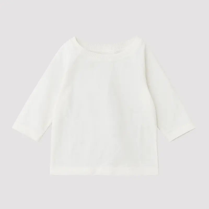 Camisa bebE AlgodAo Raglan Off White Longa