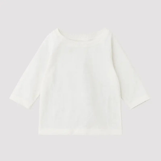 Camisa bebE AlgodAo Raglan Off White Longa