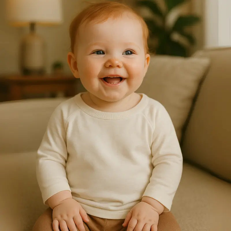 Camisa bebE AlgodAo Raglan Off White Longa 1