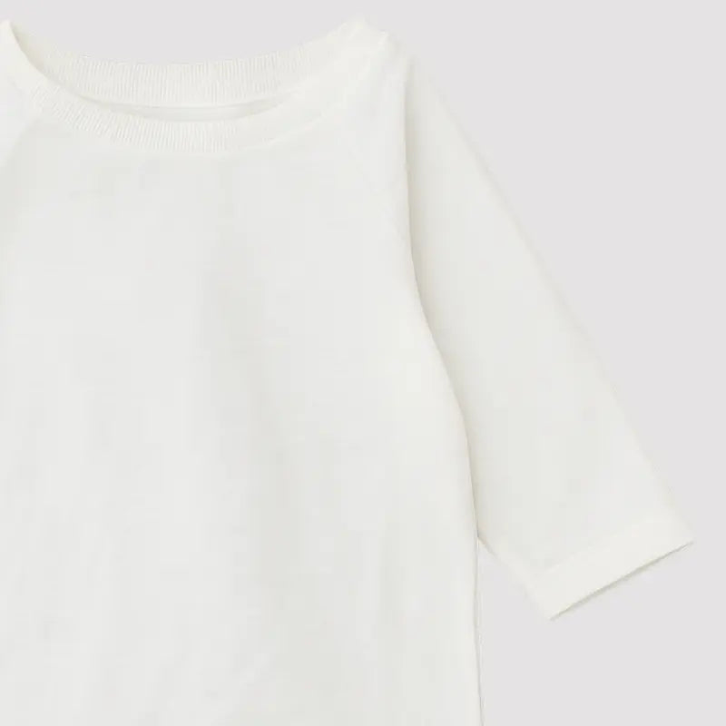Camisa bebE AlgodAo Raglan Off White Longa