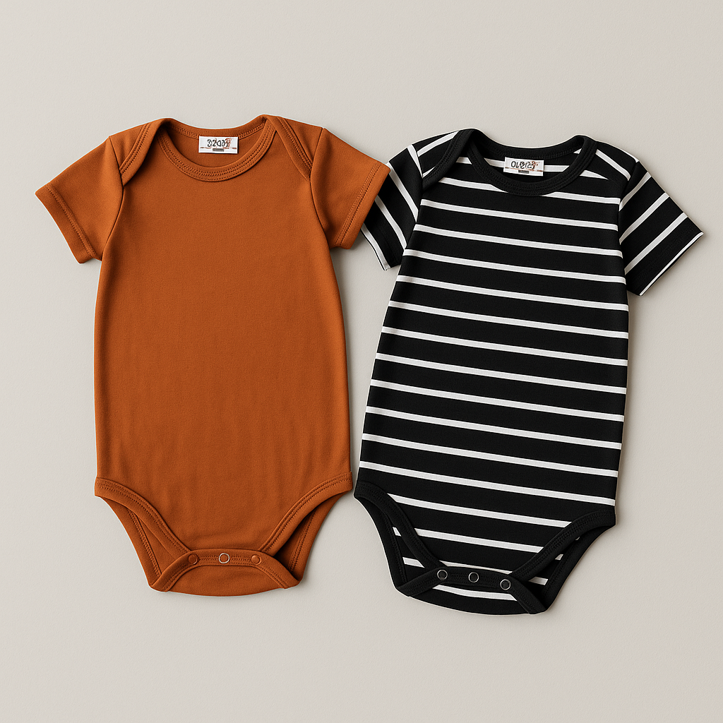 Kit 2 Bodys Bebê Essentials Unissex