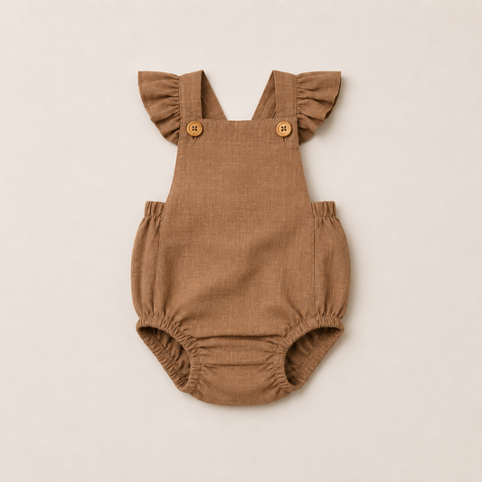 Romper Bebê Anelise brown