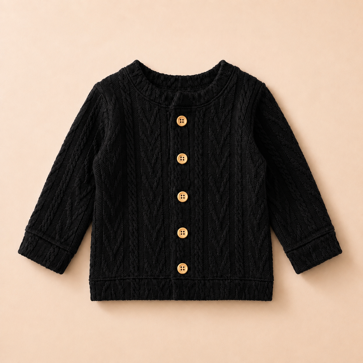 Casaco Bebê Cardigan Black