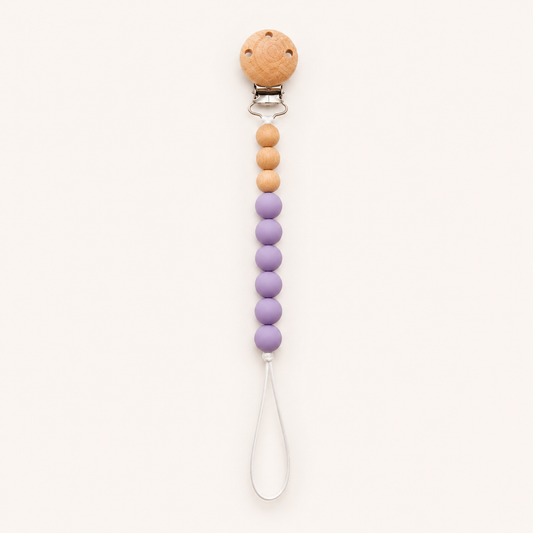 Vintage Lavender Pacifier Clip
