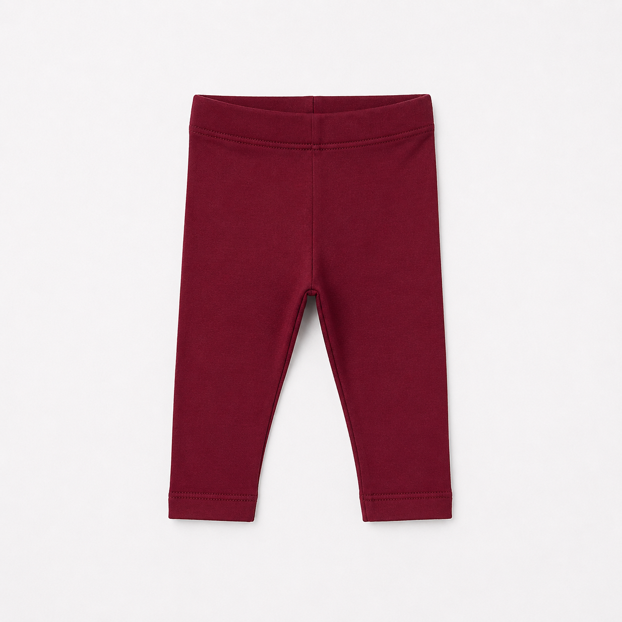 Pantalones de bebé de algodón burdeos