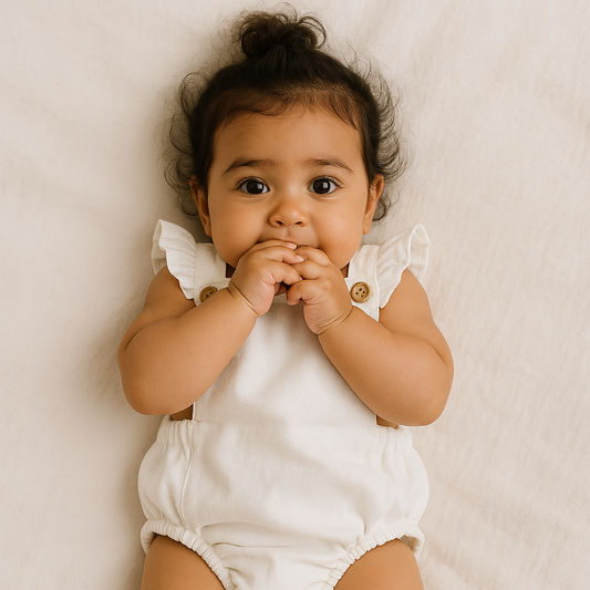 Romper Bebê Anelise Off White